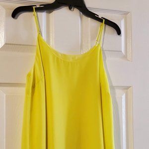 Bright Yellow, Lined, Spaghetti Strap, Camisol